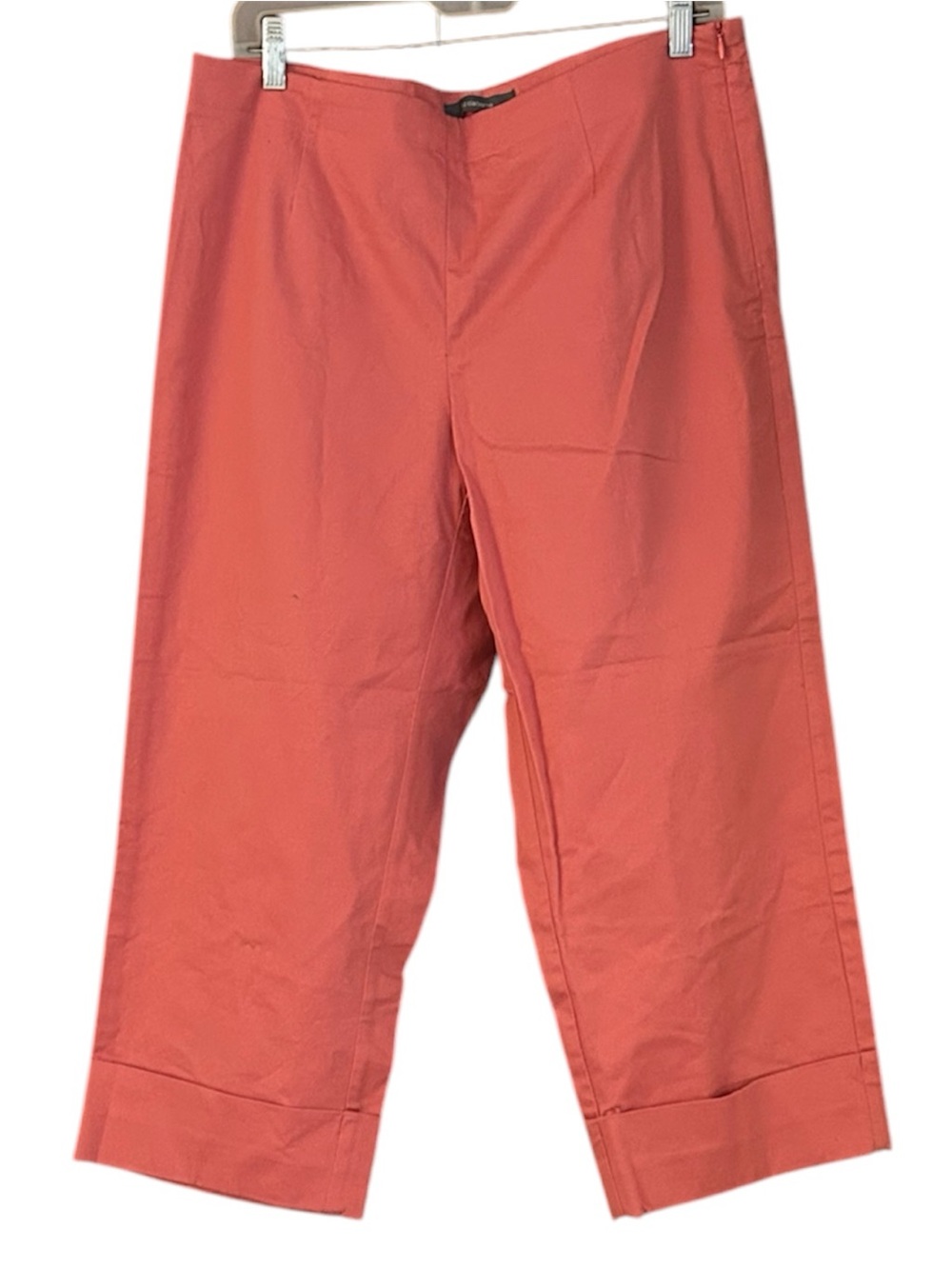 Liz Claiborne Women’s Michaela Coral Cropped Pants Stretch Cotton Size 12